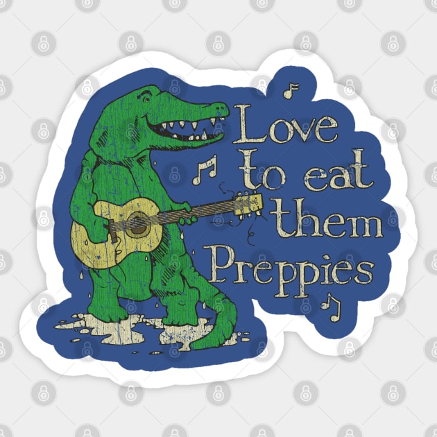 Love to Eat Them Preppies 1981 Sticker by JCD666